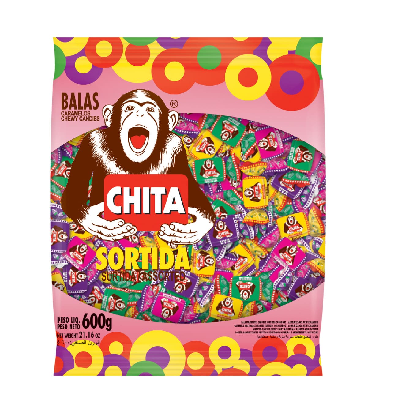 Bala Chita Sortida 500g