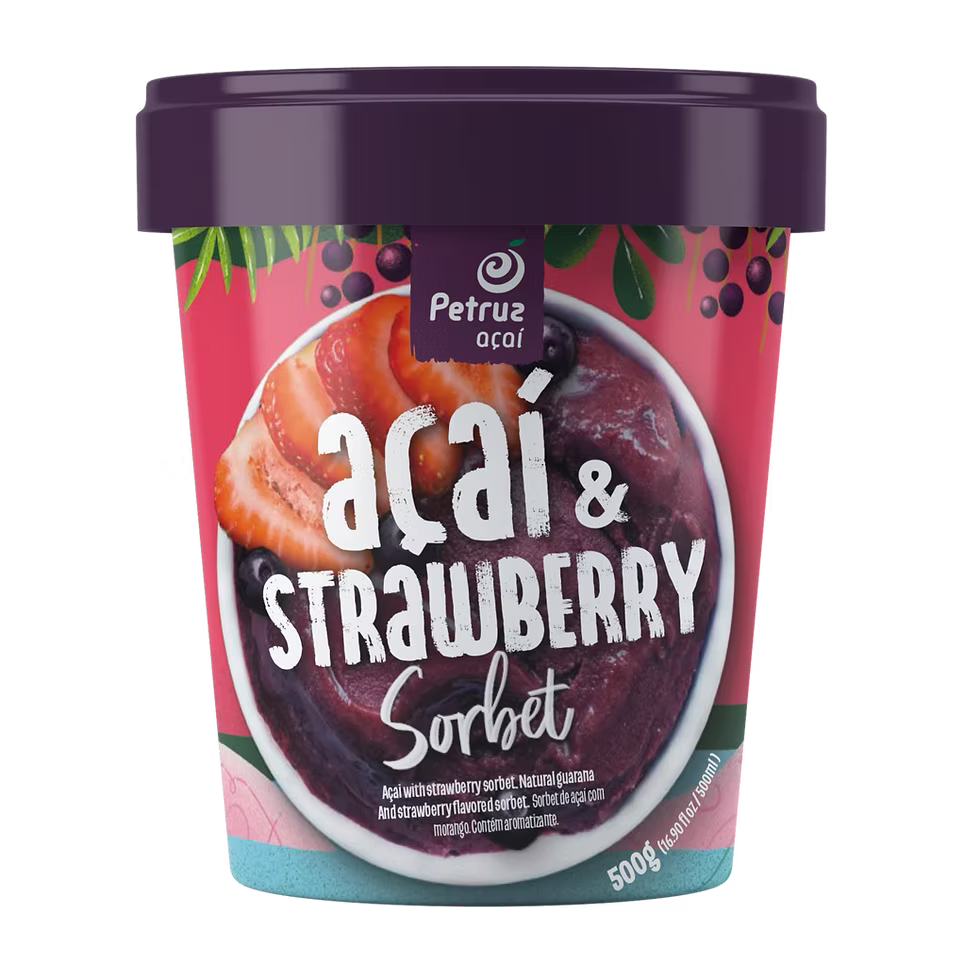 Acai com Morango Petruz 500g