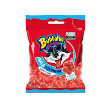 Bala Azedinha Patinhas Sabor Morango Bubbaloo 82.5g