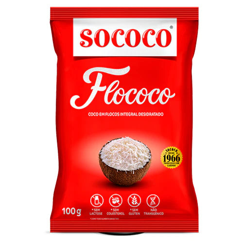 Coco em Flocos Integral Sococo 100g