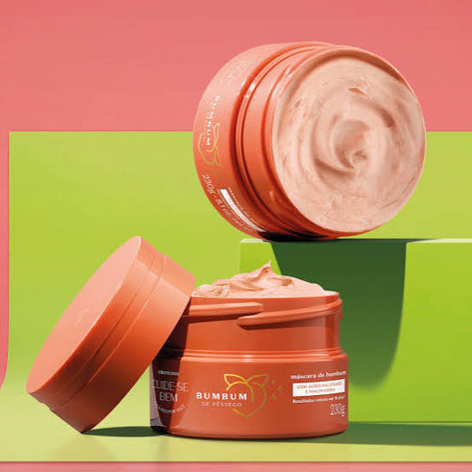 Cuide-se Bem Bumbum de Pessego body mask O Boticario 230g