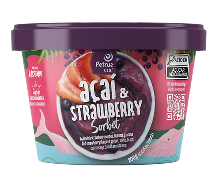 Acai com morango Petruz 200g