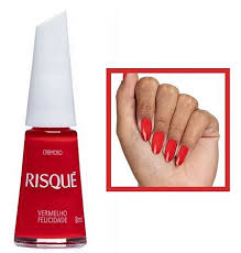 Esmalte Risque Vermelho Felicidades 8ml