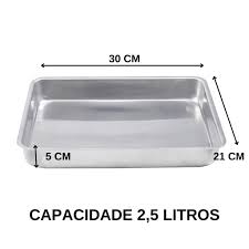 Forma Retangular (assadeira) Para Bolo Grande 30 cm