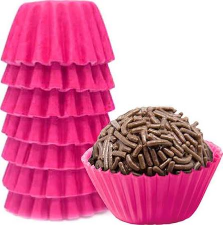 Forminha de Docinhos Rosa Pink 100 unids N.5