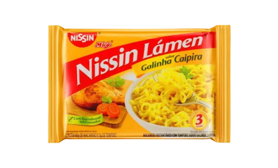 Miojo Nissin Lamen Galinha Caipira 85g