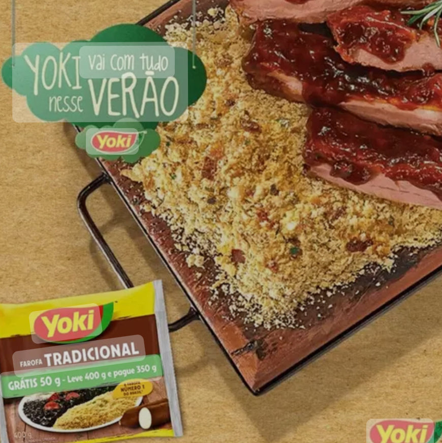 Farofa Tradicional Yoki 400g