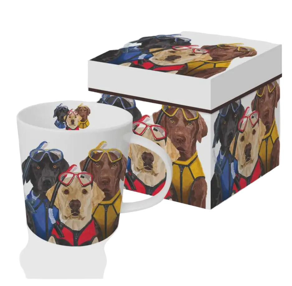 Caneca Cachorros na Caixa Presente