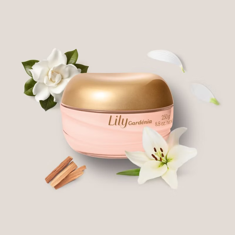 Lily Creme acetinado Hidratante Gardenia O Boticario 250g