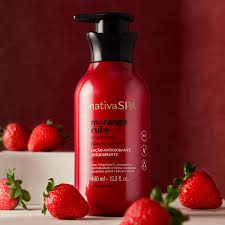 Nativa SPA Morango Ruby Loção Hidratante para o Corpo 400ml