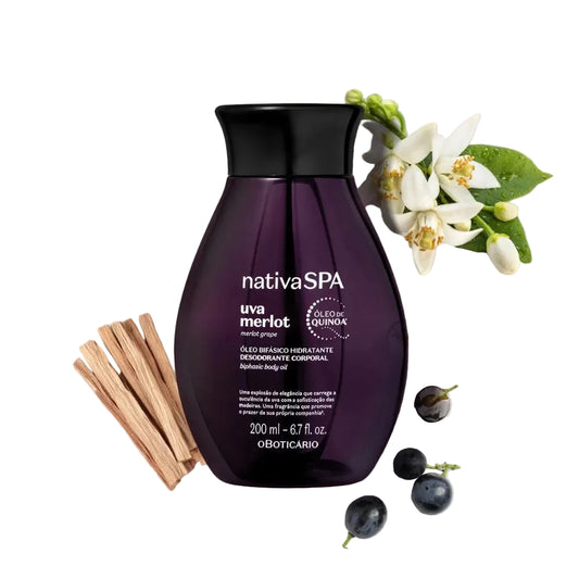 Nativa Spa Merlot Grape Oleo para o Corpo Boticario 200ml