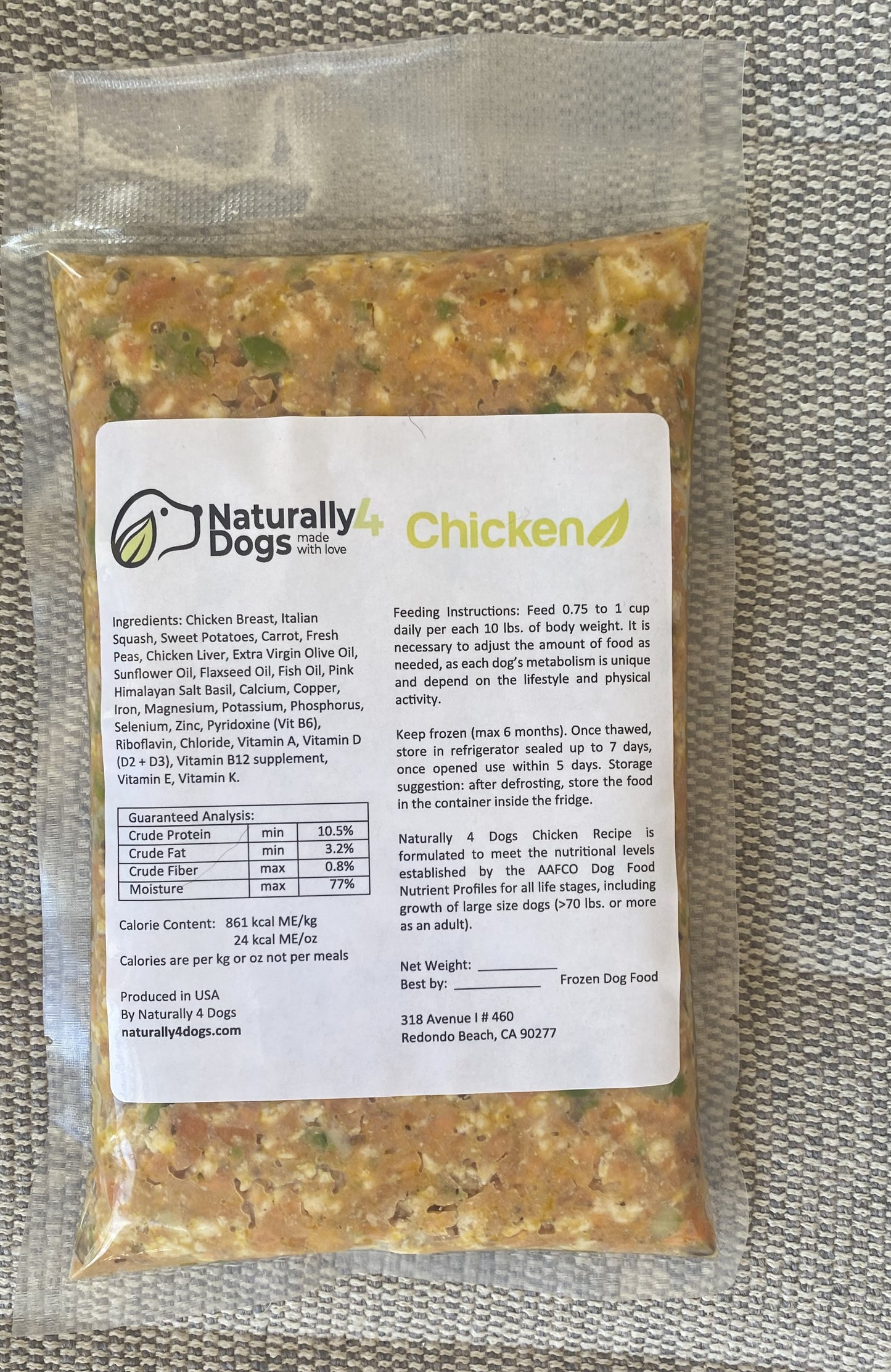 Frango - Naturalmente 4 cachorros 18oz