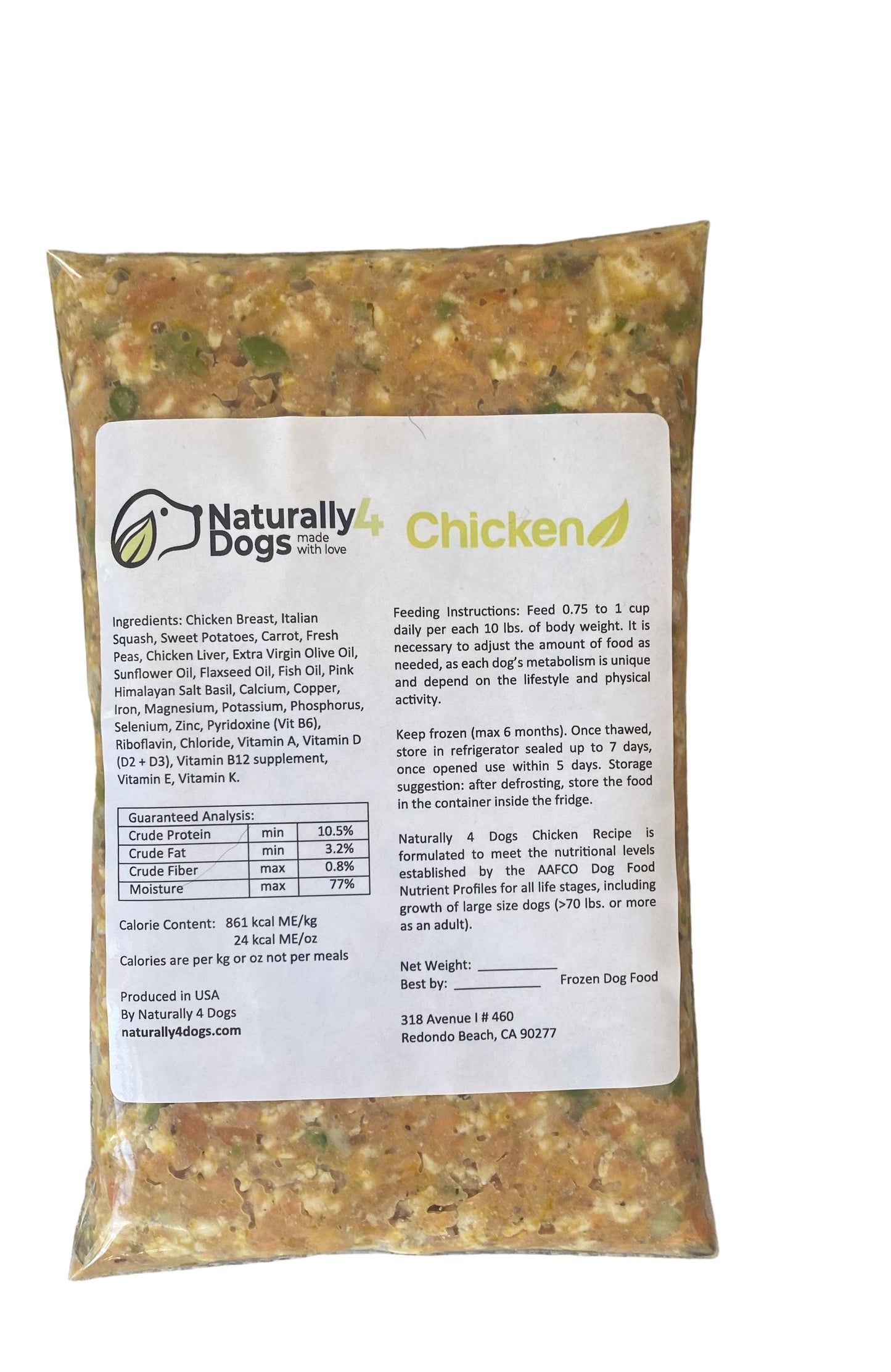 Chicken - Naturally 4 dogs 18oz