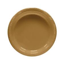 Prato Descartavel Papel 7" 30 unids Dourado