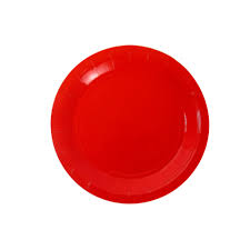 Prato Descartavel Papel 7" 30 unids Vermelho