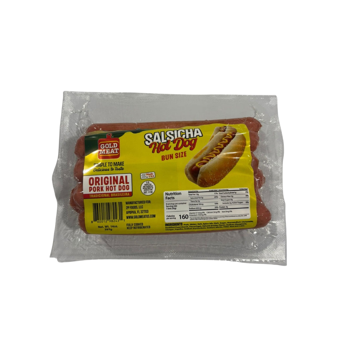 Salsicha Hot Dog Gold Meat 397gr