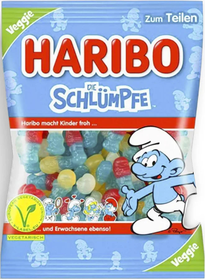 Balas Smurfs - gelatinas Haribo 100g