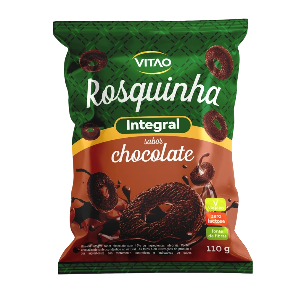 Rosquinha Integral de Chocolate Vitao 110g