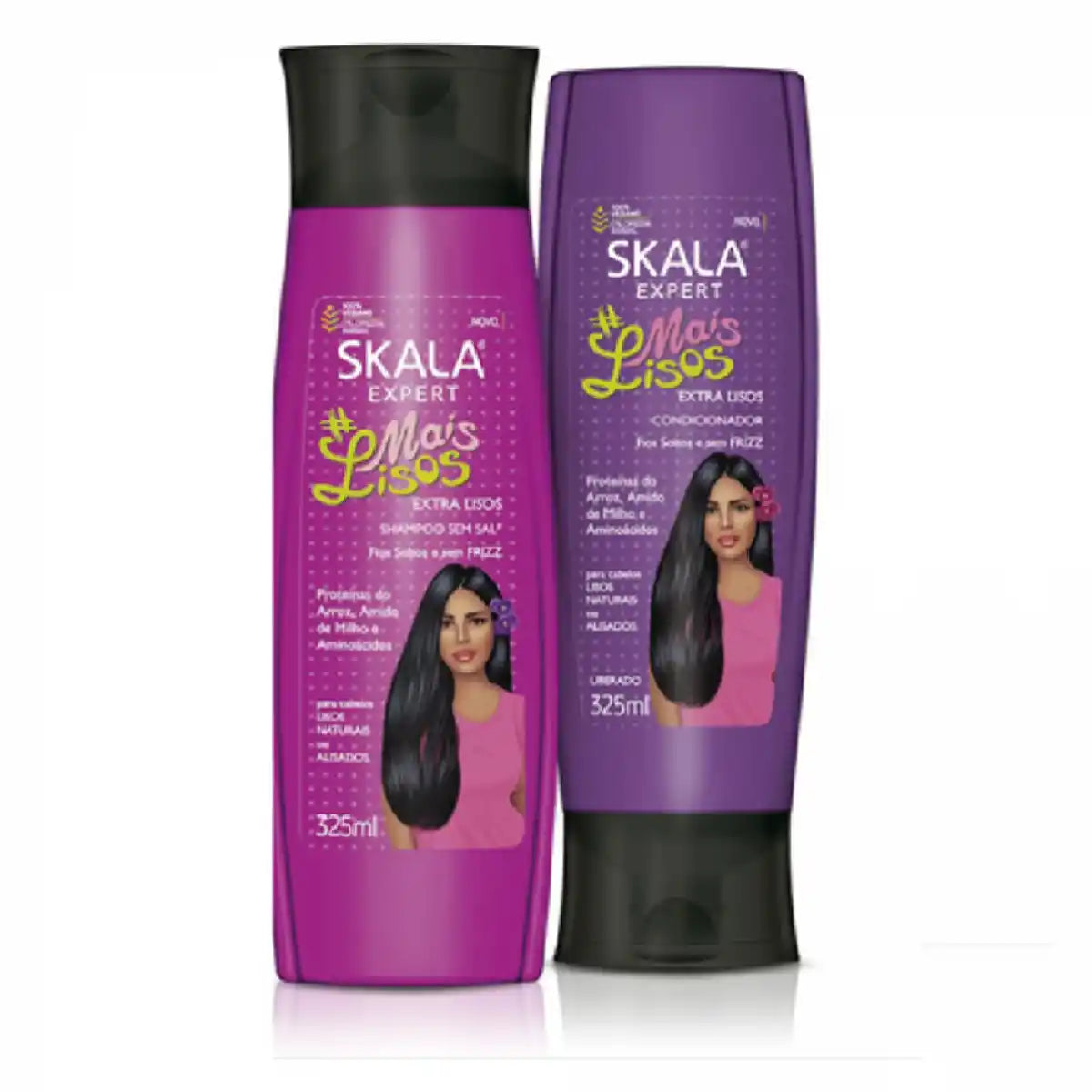 Kit Shampoo+Condicionador Mais Lisos Skala 650ml