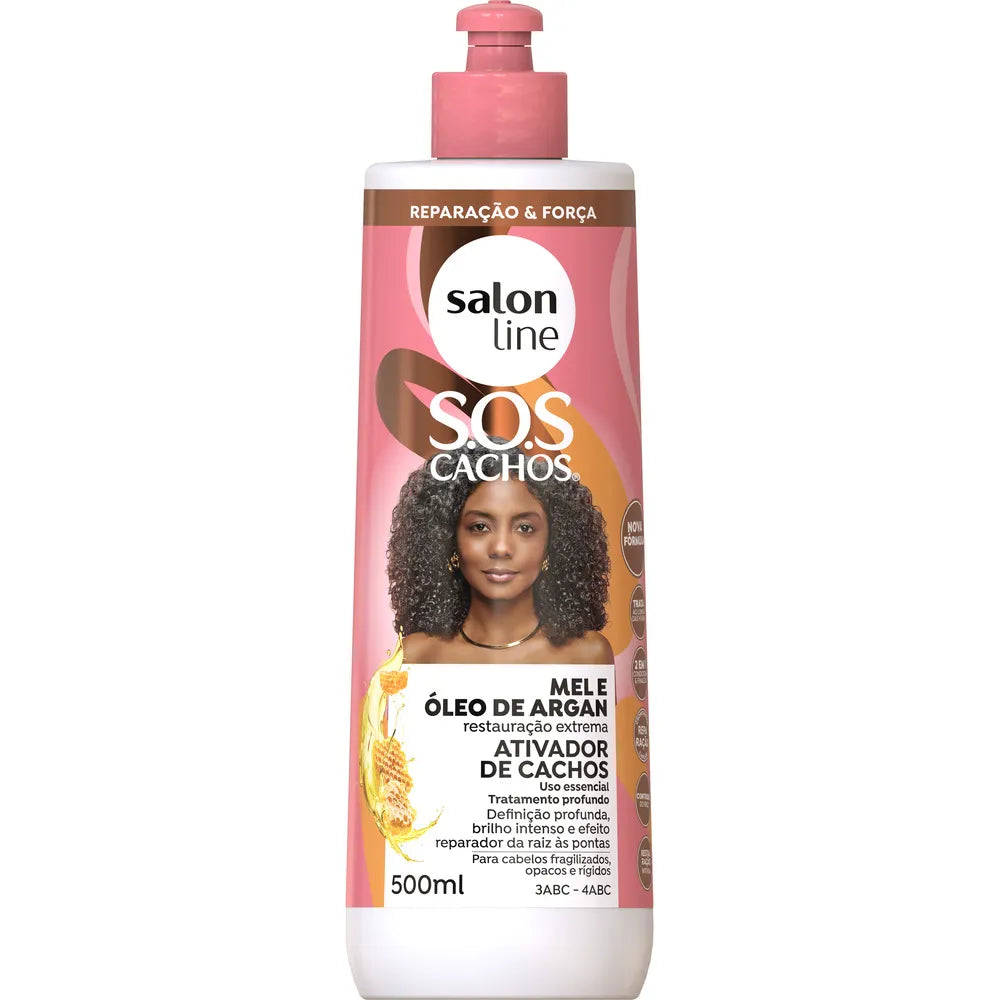 Salon Line Ativador de Cachos Mel e Oleo de Argan 500ml