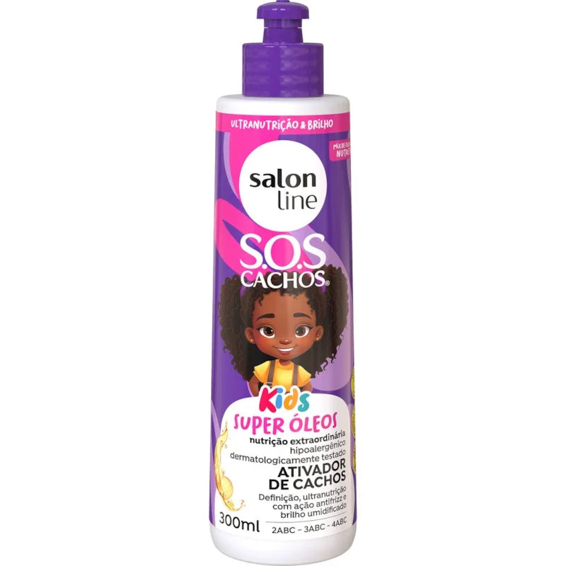 Salon Line Ativador de Cachos super Oleos Kids 300ml