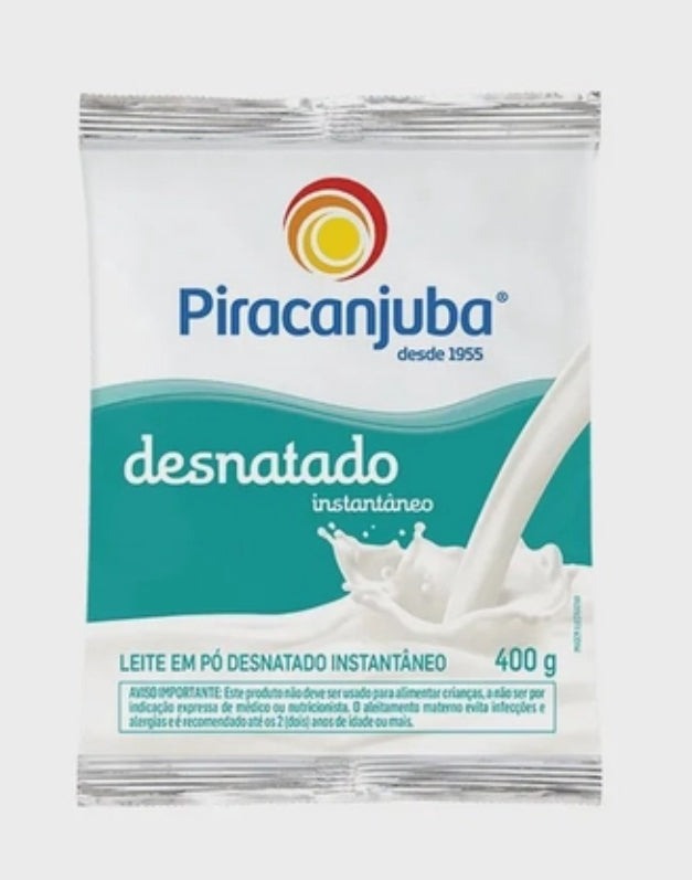 Leite em po Desnatado Piracanjuba 400g