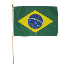 Bandeira do Brasil Mao