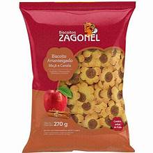 Biscoito Amanteigado Maçã e Canela Zagonel  300g