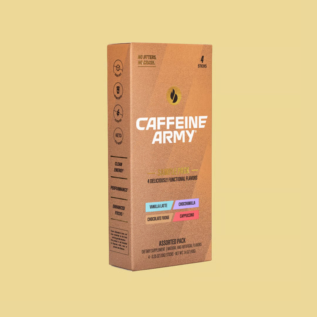 Caffeine Army® (Super Coffee) Variety Pack 4 Stick Packs