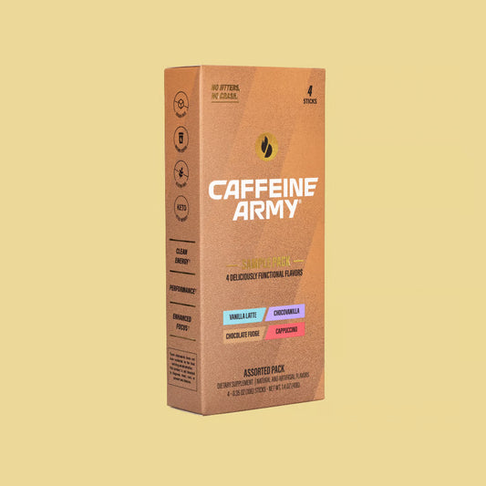 Caffeine Army® (Super Coffee) Variety Pack 4 Stick Packs