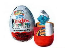 Chocolate Egg Smurf Kinder 20g