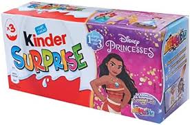 Chocolate Egg Surpresa Princess Kinder 3 x20g