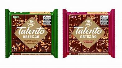 Chocolate Talento Artesao Amendoa, Avela e Amendoim 75g