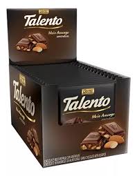 Chocolate Talento Meio Amargo comAmendoas Garoto 85g