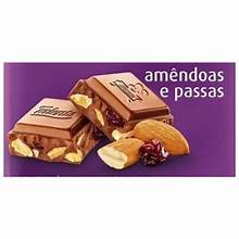 Chocolate Talento Amendoas e Passas Garoto 85g