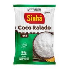 Coco Ralado Umido e Adocicado Sinha 100g