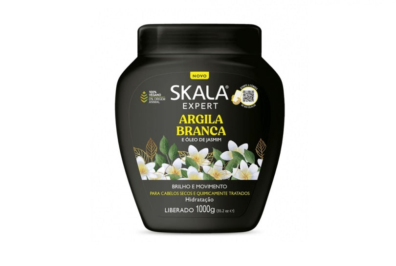 Creme Brilho e Movimento Argila Branca Skala 1000g