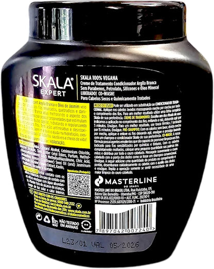 Creme Brilho e Movimento Argila Branca  Skala 1000g