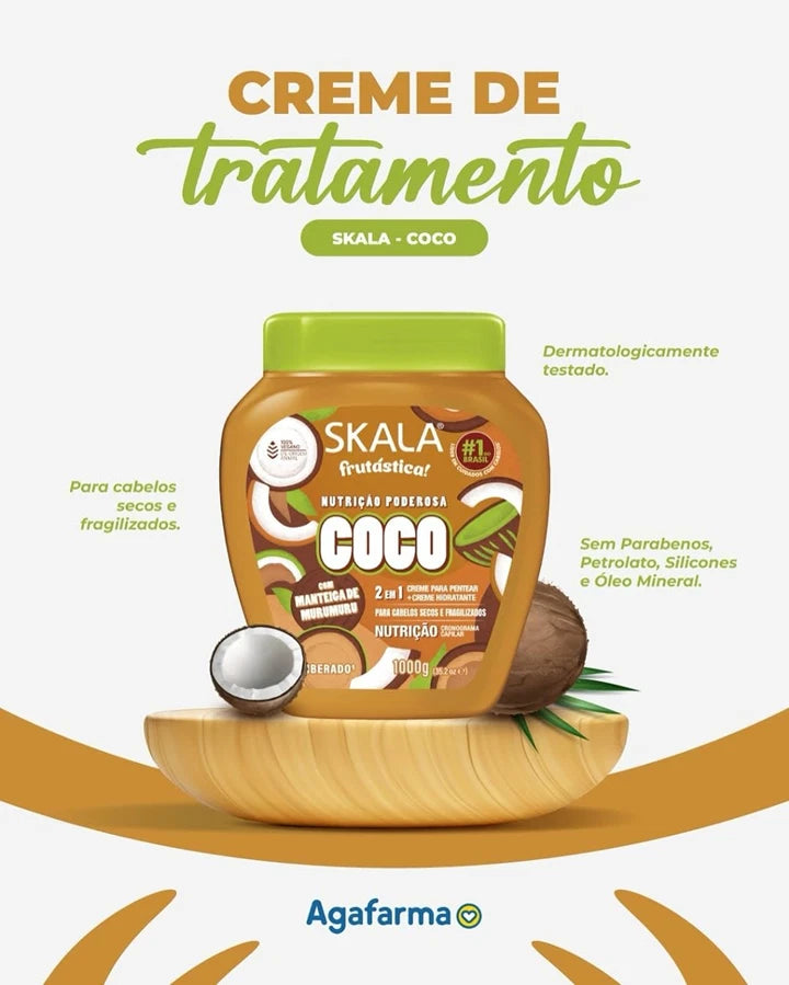 Creme de tratamento Frutastica Coco Skala 1kg