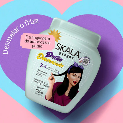Creme de tratamento + Leave in Potao Desmaiado Skala 1kg