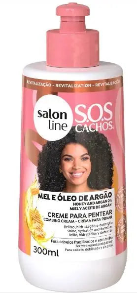Creme para Pentear Mel e Oleo de Argan Salon Line 300ml
