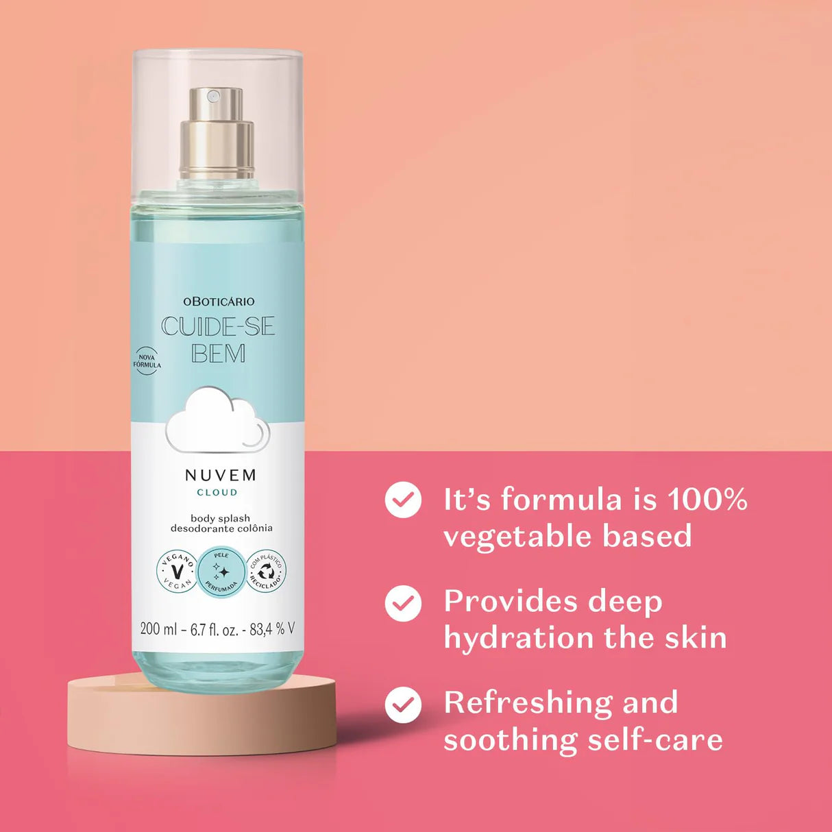 Cuide-se Bem Body Splash Nuvem 200ml