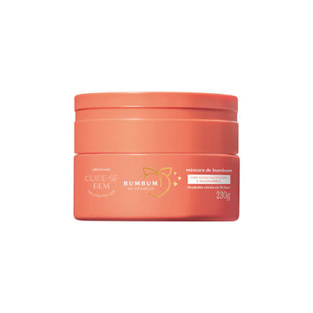 Cuide-se Bem Bumbum de Pessego body mask O Boticario 230g