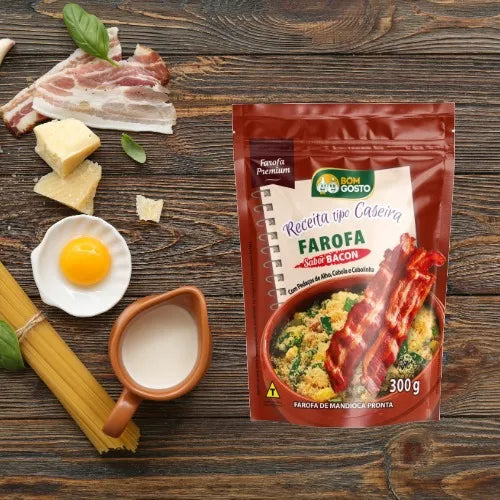 Farofa Caseira Bacon Bom Gosto 300g