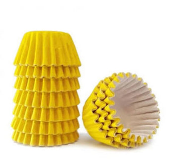 Forminha de Docinhos Amarelo Claro 100 unids N.5