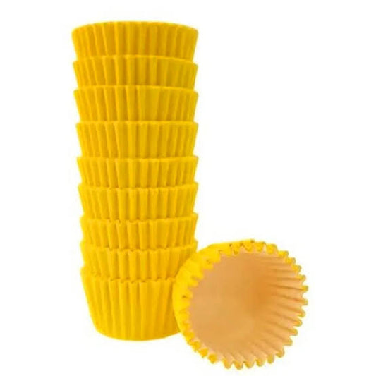 Forminha de Docinhos Amarelo Ouro 100 unids N.5