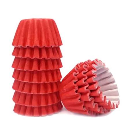 Forminha de Docinhos Vermelho 100 unids N.4