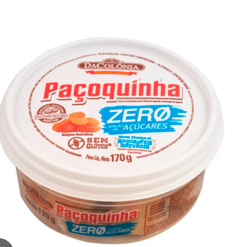 Pacoca Rolha Zero Açúcar Da Colônia 170g