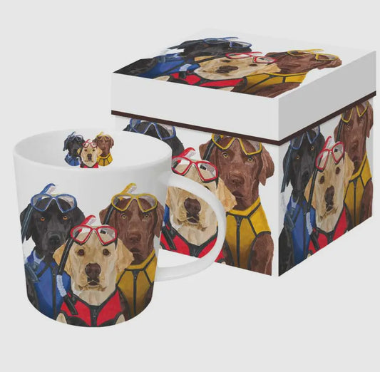 Caneca Cachorros na Caixa Presente