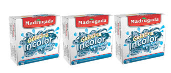 Gelatina incolor e sem sabor Madrugada 8g